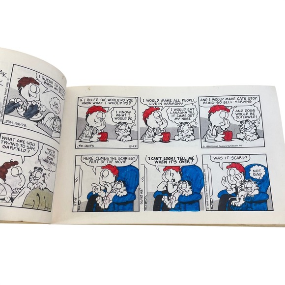 Vtg Garfield Goes to Waist Comic Jim Davis 18th Book FIRST EDITION 1990  READ - Picture 12 of 16